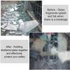 ECYC 4 Mil Clear Safety Window Film, 19.69x39.37 inch Shatterproof Window Film Glass Window Protective Film Anti Shatter Film Glass Door Explosion Proof Security Film for Home Office view 2