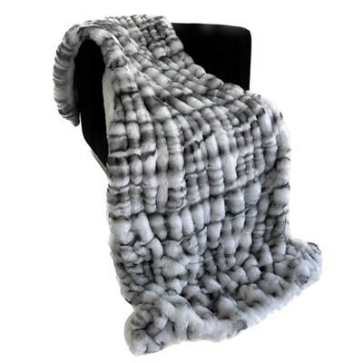 Plutus Brands Off White Sherpa Faux Fur Luxury Throw Blanket