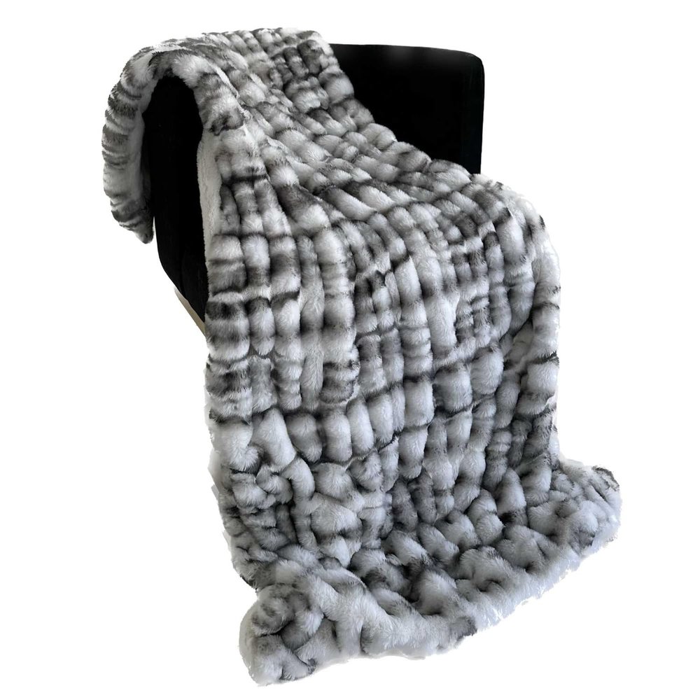 Plutus Brands Off White Sherpa Faux Fur Luxury Throw Blanket