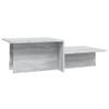 CUMYZO Coffee Table Gray Sonoma 43.9"x19.7"x13" Engineered Wood Gray 16.4kg/36.08Ib view 3