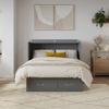 AFI, Monroe Full Murphy Bed Chest with 6" Mattress, Storage Drawer & Built-in USB Charger, Grey view 4