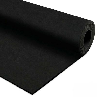 Traxxon by FlooringInc Rubber Gym Flooring Roll, Heavy Duty Recycled Rubber Floor Mats for Home Gym, Garage Gym Floor Mat, Horse Stall Mat (1/4" Thick | Black | 3'x4' | 12 Sq Ft)