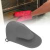 2PCS Oven Mitts, Mini Oven Gloves Silicone Heat Resistant Pot Holder Cooking Pinch Mitts Potholder for Air Fryer Kitchen Cooking Baking, Non Slip Grips for Baking, Grilling, Pot Handling (Grey) view 2