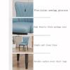 AYARNA Dining Chairs Set of 4 Modern PU Leather Kitchen High Back Padded Soft Seat Sturdy Carbon Steel Metal Legs(Camel) view 4