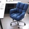 Ergonomic Office Desk Chair Nordic Leisure Swivel Chair, Mid Back Ergonomic Office Chair, Home Comfort Computer Chairs with Armrest, Load Bearing 200kg Easy to Install (Dark Blue) view 2