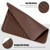 Silicone Dish Drying Mat, Non-Slip Easy Clean Sink Mat Large Heat-resistant Dish Drainer Mat for Kitchen Counter, Sink, Refrigerator or Drawer liner (18" x 16", COFFEE) view 4