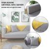 HeGza Pure Cotton Sofa Cover 1 2 3 4 Seater Sofa Cover L Shaped Sofa slipcovers Corner Armchair Covers Pets Couch Cover Non Slip Dog Couch Protector for Sectional Couch (Gray,90x70cm) view 4