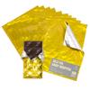 Better Kitchen Products Gold Foil Candy Wrappers, 6" x 7.5", Back Side Silver, Individual Chocolate Packaging, Foil Wraps for Chocolate Bars, Fudge, Brownies, Fruit Bars (100) view 1