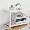 TITA-DONG 2 Tier Expandable Under Sink Shelf, Movable Multifunctional Kitchen Shelf Organizer Rack, Under Sink Storage Organizer, Stackable Kitchen Storage Shelves view 2