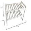TITA-DONG 2 Tier Expandable Under Sink Shelf, Movable Multifunctional Kitchen Shelf Organizer Rack, Under Sink Storage Organizer, Stackable Kitchen Storage Shelves view 3