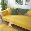HeGza Pure Cotton Sofa Cover 1 2 3 4 Seater Sofa Cover L Shaped Sofa slipcovers Corner Armchair Covers Pets Couch Cover Non Slip Dog Couch Protector for Sectional Couch (Yellow,90x180cm) view 1