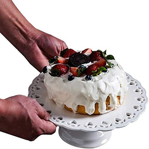 ZARUX Cake Stands for Party Round Dessert Tray Decoration Set Cake Dessert Tray Display Stand Wedding Birthday Cold Meal Afternoon Tea Break Setting (Size : 8 inch)