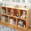 Bookshelf Racks Simple Floor Lockers for Home Bedroom Living Room Bay Window Cabinet MINGPING (Color : Wood Color 120x24x60cm) view 2