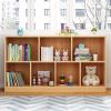 Bookshelf Racks Simple Floor Lockers for Home Bedroom Living Room Bay Window Cabinet MINGPING (Color : Wood Color 120x24x60cm) view 3