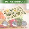 Floral Microfiber Dish Drying Mat XL for Kitchen Counter Absorbent Large Dish Drying Pads Reusable Washable Plants Herbs Draining Mat 18x24 Inch view 3