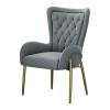 Dining Room Chairs Leisure Chair Stool Nordic Luxury Single Sofa Princess Chair Backrest Chair Stool with Armrests Leather Dining Room Stool Latest Styles view 1