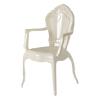 Dining Room Chairs Counter Hotel Stool Acrylic Plastic Dining Chair Stool with Armrests Backrest Stool 1 Piece Molding Crystal Stool Chair Latest Styles view 1