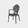 Dining Room Chairs Counter Hotel Stool Acrylic Plastic Dining Chair Stool with Armrests Backrest Stool 1 Piece Molding Crystal Stool Chair Latest Styles view 4