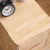 JITEM Solid Wood Bedside Table Mid Century Modern Nightstand End Table W/ 2 Storage Drawers Small Bedside Cabinet Night Stand for Bedroom Living Room view 4