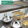 XENITE Buffet Server and Heater - Buffet Plate with Lid, Hotpot Buffet Setting, Food Heater for Party Buffet, Table Buffet Heater. Hostess Trolley Food Heater(Size:4L,Color:Jazz Cap) view 3