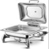 Food Heated Buffet Servers - Buffet Trays With Lids,table Buffet Heaters,portion Control Trays,hostess Trolley Food Warmers,buffet Food Warmers Catering(Size:5.5L,Color:Square ceramic - double) view 1