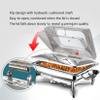 Food Heated Buffet Servers - Buffet Trays With Lids,table Buffet Heaters,portion Control Trays,hostess Trolley Food Warmers,buffet Food Warmers Catering(Size:5.5L,Color:Square ceramic - double) view 4