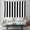 CORFOTO 92 x 70 Inch Fabric Classic Black and White Stripes Tapestry Black Vertical Lines Striped Wall Tapestry for Bedroom Aesthetic Living Room Dorm Decor view 2