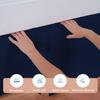 EGYLIN 800 Thread Count 100% Egyptian Cotton Hotel Quality Luxurious Box Pleated Bed Skirt Easy Fit with 15 Inch Drop Length (Navy Blue, Full) view 3