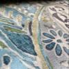 ILUOGUDU Boho Curtains Linen Curtains for Living Room Blue Farmhouse Curtains 96 Inch Length Floral Patterned Semi Blackout Curtains 1 Panel Blue on Beige (Pinch Pleated Curtains, 63" W x 96" L) view 3
