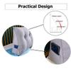 Large Headboard Pillow Wedge Backrest Cushion Reading Pillow King Size Bed Pillow Positioning Support Pillow for Bed Daybed Bunk Bed Couch Single Bed Pillow,120x50x20cm,Cream view 3