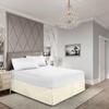 EGYLIN 800 Thread Count 100% Egyptian Cotton Hotel Quality Luxurious Box Pleated Bed Skirt Easy Fit with 18 Inch Drop Length (Ivory, Olympic Queen) view 1