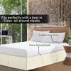 EGYLIN 800 Thread Count 100% Egyptian Cotton Hotel Quality Luxurious Box Pleated Bed Skirt Easy Fit with 18 Inch Drop Length (Ivory, Olympic Queen) view 2