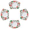 Flower Dalmatians Placemats for Round Table Set of 4 Dog Washable Placemat for Dining Table Heat Resistant Kitchen Table Mats view 1