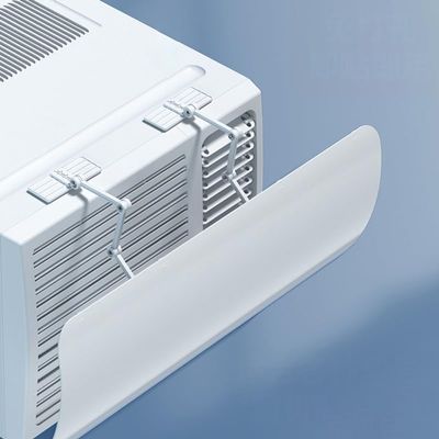 Ac Vent Deflector, Air Conditioner Deflector for Window Units, Vent Air Deflectors, Made of PVC Easy to Install, Freely Cut, White