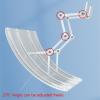 Ac Vent Deflector, Air Conditioner Deflector for Window Units, Vent Air Deflectors, Made of PVC Easy to Install, Freely Cut, White view 3