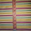 100% Silk Taffeta Color with Satin Stripes Pink, Yellow,Blue and Gold 54" Wide TAFS127[5] view 3