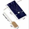 10 Pack Wine Bottle Bags, Golf Club Wine Bottle Cover with Drawstring, Gift Bag for Champagne, Wedding, Birthday, Christmas, Thanksgiving, Party Golf Sport Navy Blue Modern Abstract Art view 3