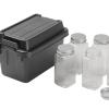 6x Camping Spice Jars spice Organizer Bottle Condiment, Bottle Sauce Organizer, Seasoning Bottle Spice Containers for Outdoor bbq, Black view 4