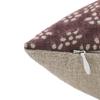 Fabritual Pillow Covers Thick Linen Square Zipper Throw Pillowcase Cushion Cover for Sofa, Couch, Chair, Balcony, Patio, Fall Summer, Home Decor, Outdoor - 14X14, Ola Varsti, Chocolate Brown view 3