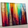 My Photostation.com 27.5Wx20H'' Tempered Glass Wall Art Abstract Stained Wall Decor Glass Printing Stained Wall Art Wall Hangings Stained Window Glass Wall Art Gifts view 1