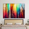 My Photostation.com 27.5Wx20H'' Tempered Glass Wall Art Abstract Stained Wall Decor Glass Printing Stained Wall Art Wall Hangings Stained Window Glass Wall Art Gifts view 4