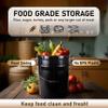ATERET 5 Gallon Bucket - Durable 90 Mil All Purpose Pail - Black Bucket - Food Grade - BPA Free Plastic (18 Pack) view 4