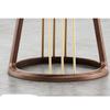 GRFIT Coffee Table Round Side Table Home Retro Wood Corner Table Office Living Room Sofa Side Decoration Small Coffee Table Bedroom Bedside Table Small Side Table view 4