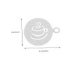 Kichvoe 2pcs Reusable Stainless Stencils for Latte Art Convenient and Wear-resistant Diy Decoration Tools for Cafes and Home Use view 3