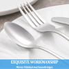 12 Piece Teaspoons Set,Food Grade Stainless Steel Tea Spoons,Durable Small Spoon,Metal Dessert Spoon,Spoons Silverware for Home,Kitchen or Restaurant,Mirror Polished & Dishwasher Safe,6.7-Inch view 4