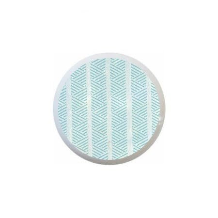 CIRCLE ASSET#21 byLCC Blue Geometrical Designs DECORATIVE Ceramic Dresser Drawer PULLS Cabinet Cupboard KNOBS