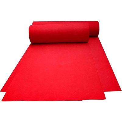 Red Aisle Runner, 2mm Thickness Wedding Aisle Carpet Mat 10m 20m Non-Slip Event Carpet Reception Carpet for Christmas Weddings Party Decoration (Size : 1.2x15m)