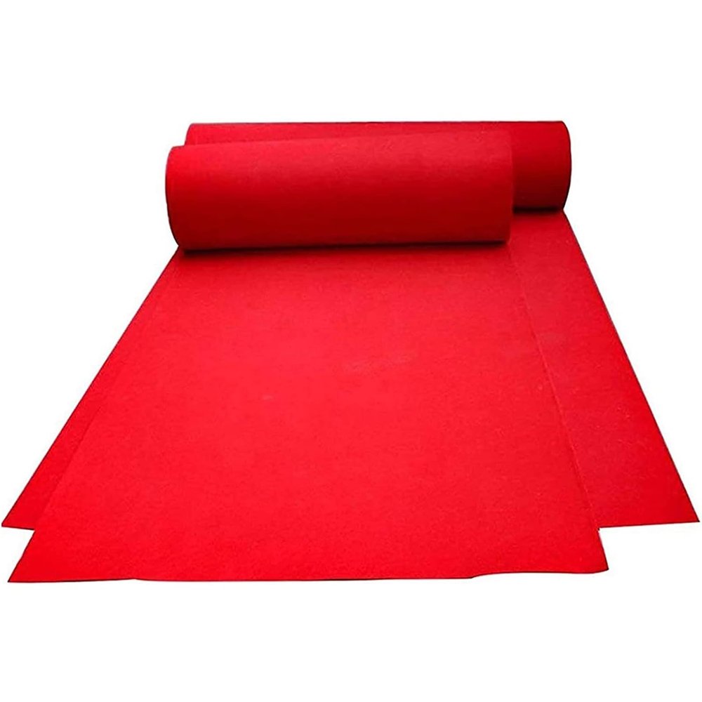Red Aisle Runner, 2mm Thickness Wedding Aisle Carpet Mat 10m 20m Non-Slip Event Carpet Reception Carpet for Christmas Weddings Party Decoration (Size : 1.2x15m)