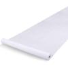 White Wedding Aisle Runner Rug, 2mm Thickness Walkway Carpet Non-Slip Wear-Resistant Walkway Floor Mat for Birthday Ceremony Decoration Prom, Cuttable (Size : 1x10m) view 1