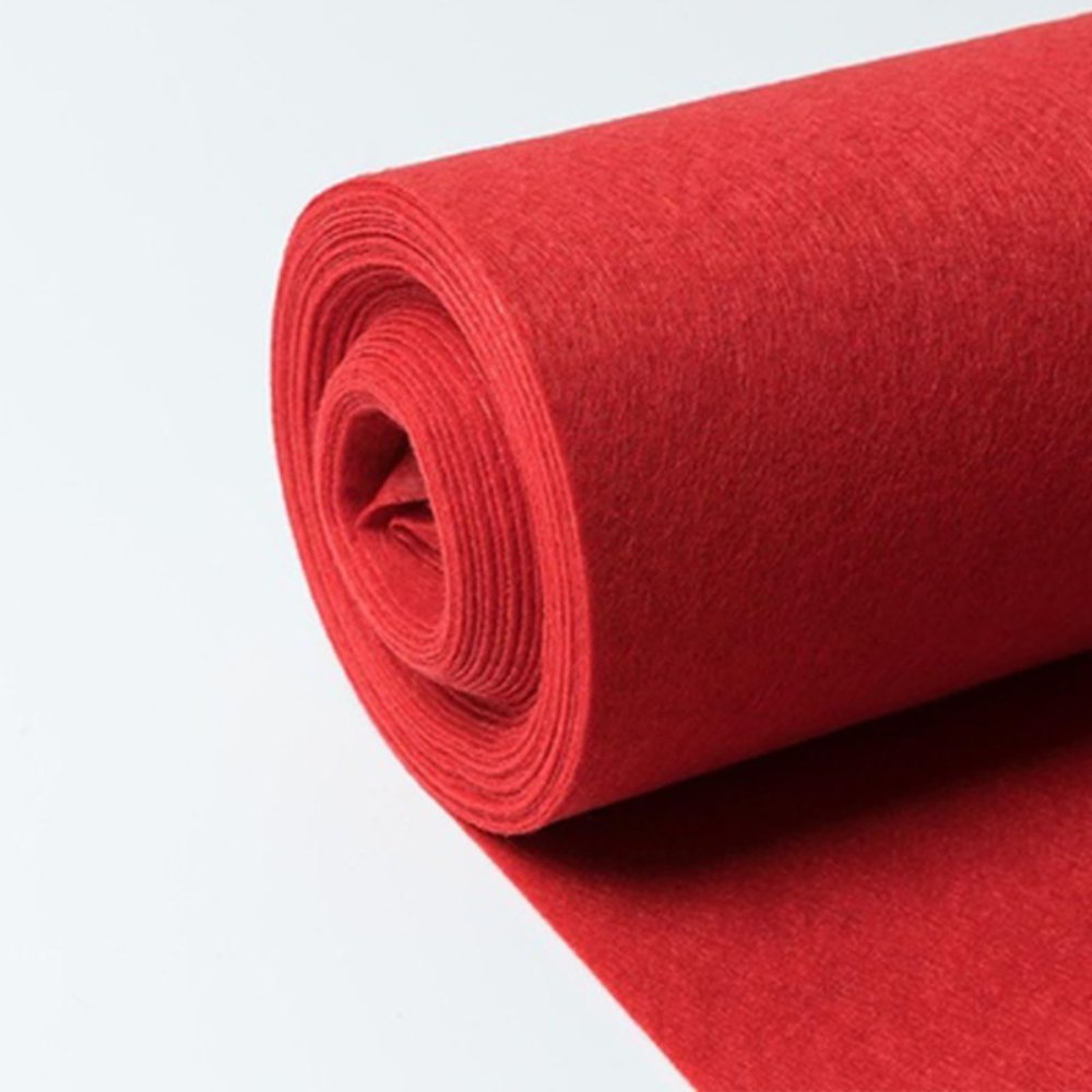 Wedding Aisle Carpet 2mm Thickness Walkway Carpets 10 X 1m Red Runway Rugs for Wedding Party Church Hallway, Cuttable Polyester (Size : 1.5x20m)